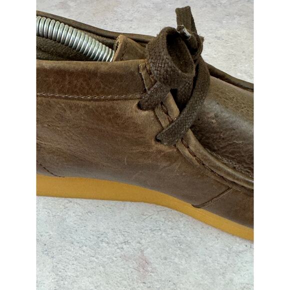 Clarks Originals Brown Leather Wallabees Stinson Hi Boots Men’s Size 9 - Picture 12 of 16